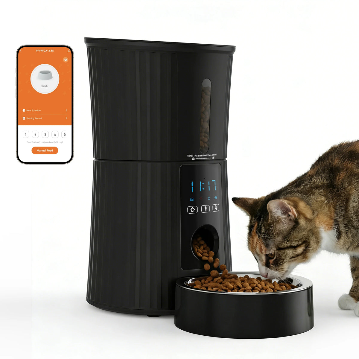 JHK Smart Automatic Cat Feeder With WiFi App Control