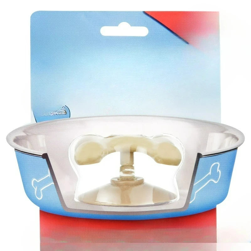 Gobble Stopper Slow Feeder Dog Bowl With Durable Plastic Base