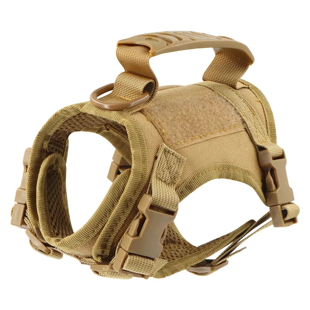 Petravel Adjustable Tactical Pet Harness And Leash With Handle