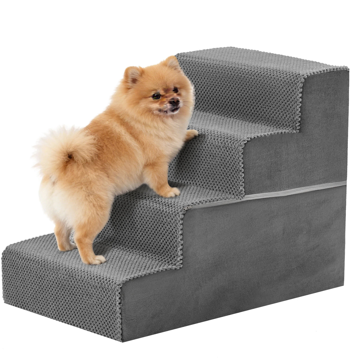 High Grade Curved Foam Pet Stairs Featuring Non Slip Design