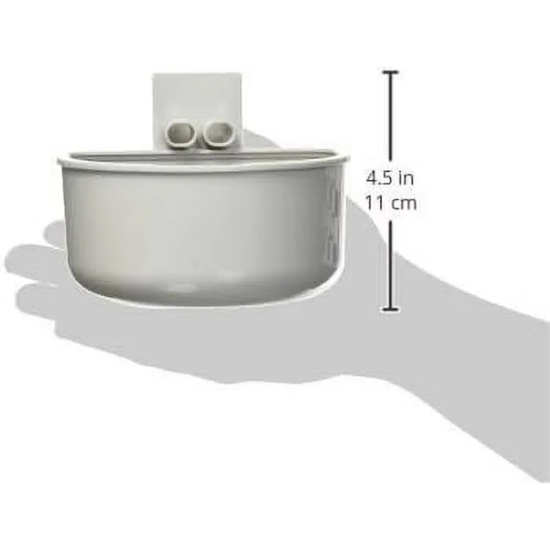 No Spill Kennel Cup Bowl For Dogs Cats Wire Crates