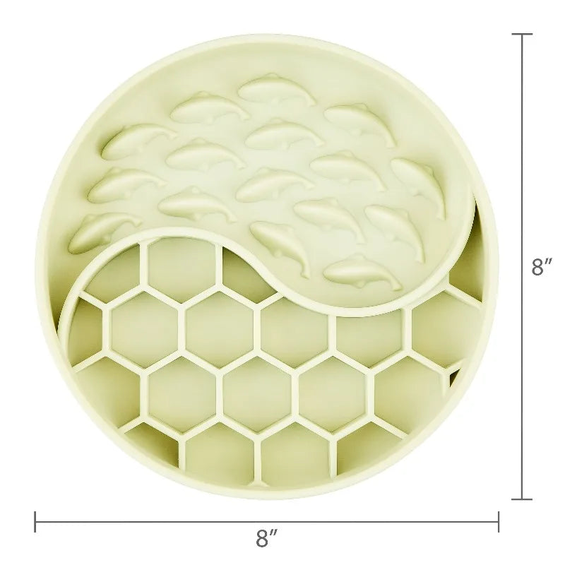 Silicone Slow Feeder Bowl For Pets Interactive Mealtime Enrichment