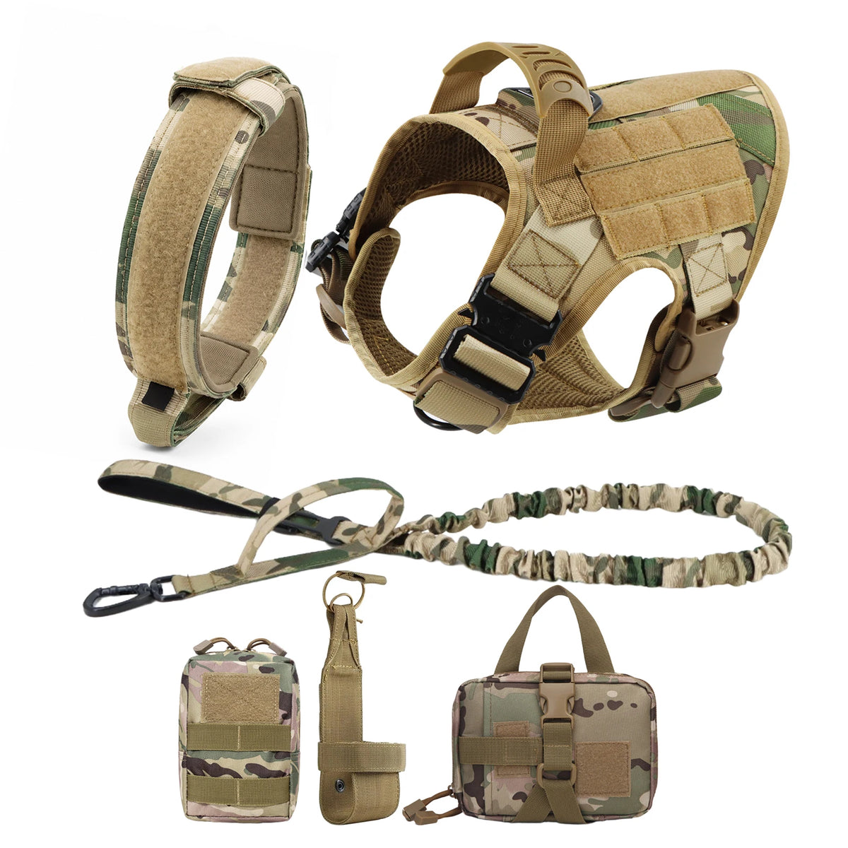 Large Dog Harness And Leash Set Pet German Shepherd Malinois Training Walking Vest Dog Harness And Collar For Medium Large Dogs