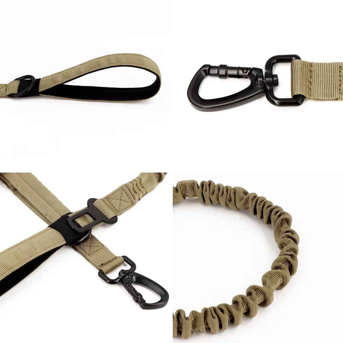 PetraVel Adjustable Dual Handle Dog Leash With Quick Release
