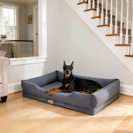 BINGOPAW Orthopedic Dog Sofa Bed With Washable Cover And Bolsters