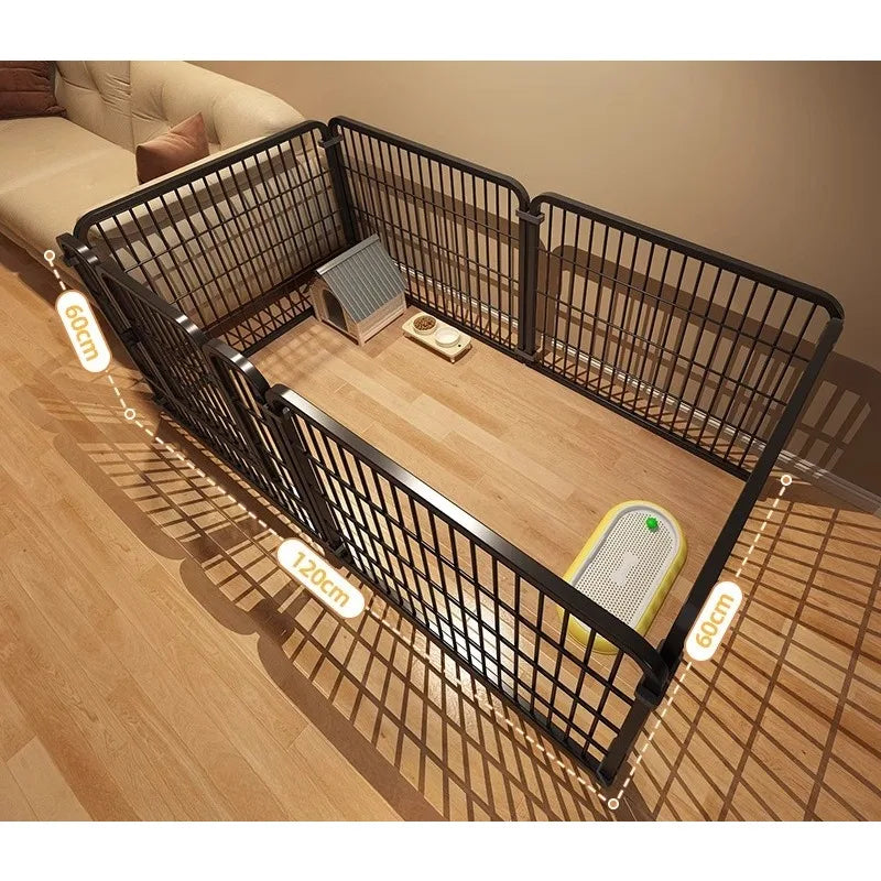 Indoor Iron Dog Cage Secure Metal Pet Kennel For Home Use