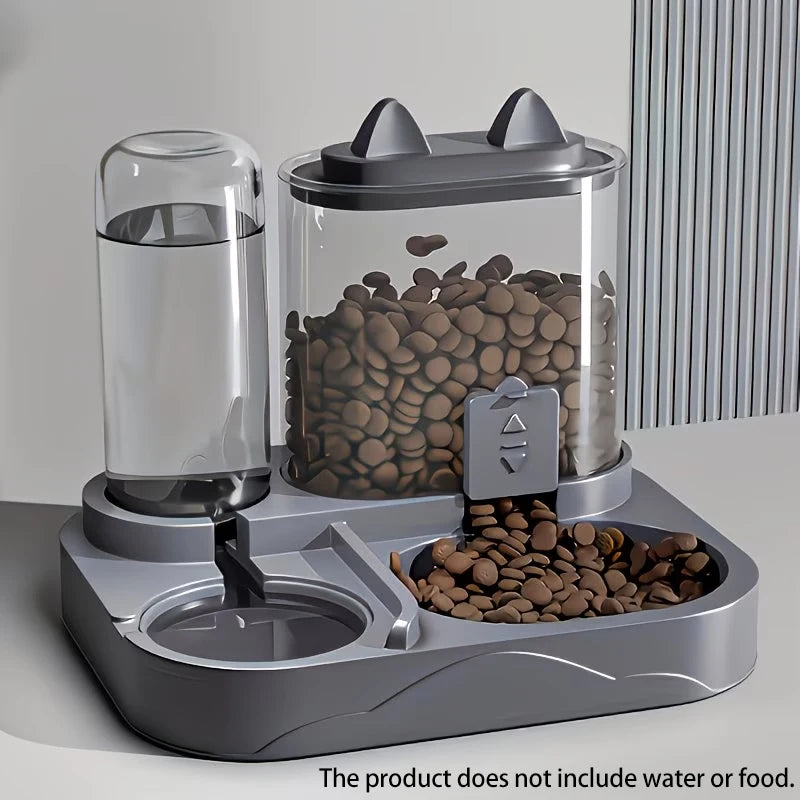 Dual Purpose Pet Feeder And Water Dispenser For Cats Dogs