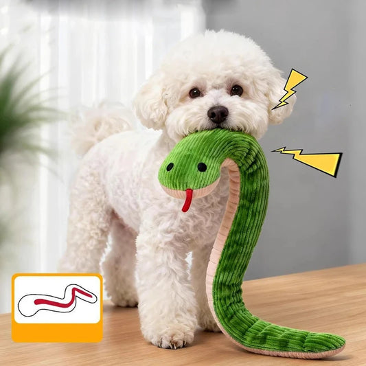 Interactive Snake Plush Toy For Dogs And Cats Indoor Play