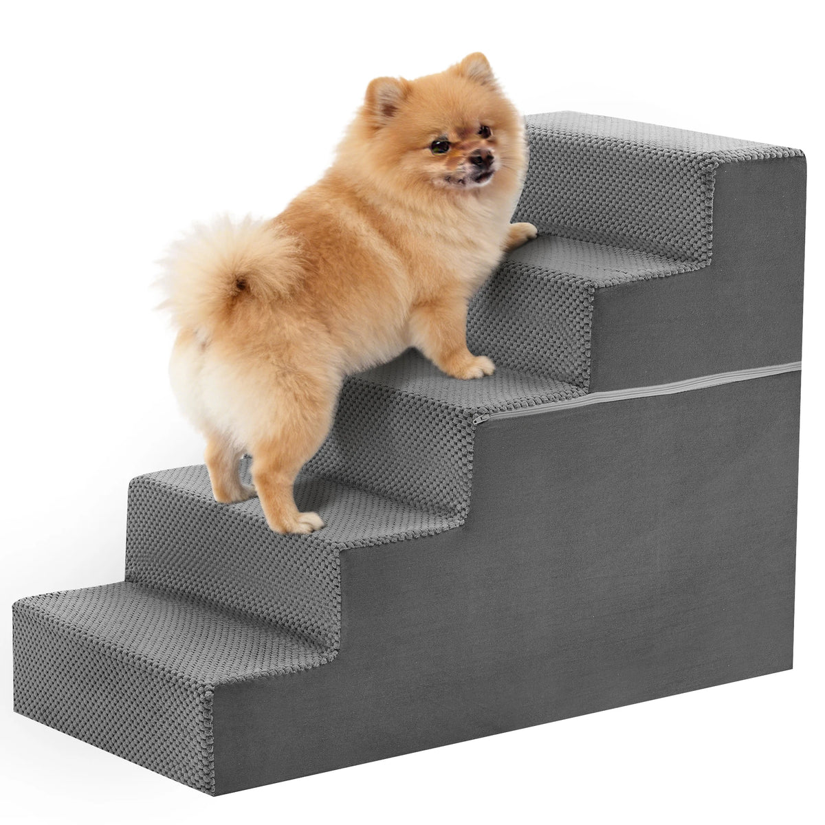 High Grade Curved Foam Pet Stairs Featuring Non Slip Design