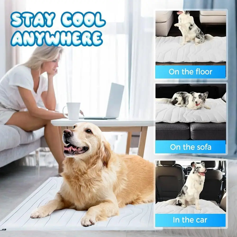 Premium Washable Portable Pet Cooling Mat For Dogs And Cats