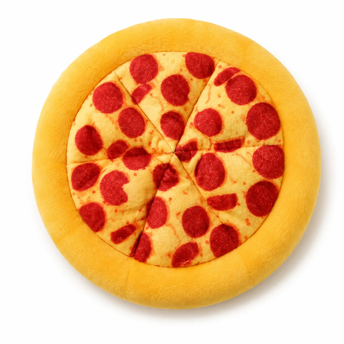 Interactive Squeaky Plush Dog Toy With Pizza Design For Dogs