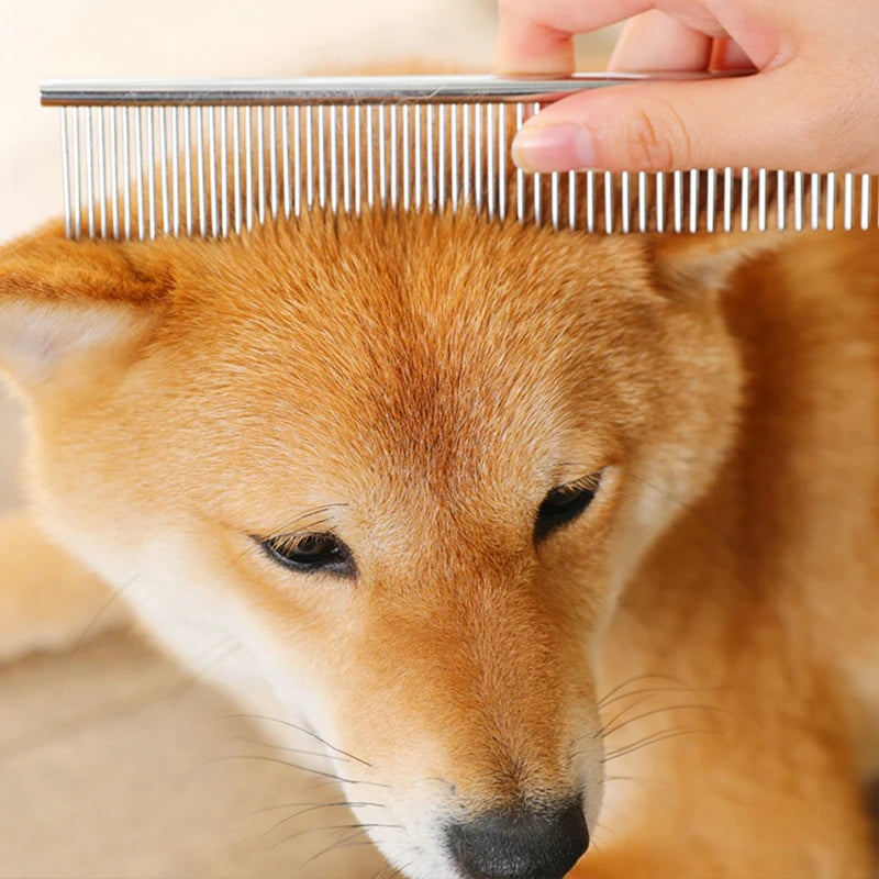 Stainless Steel Pet Grooming Comb For Thick Hair Dematting