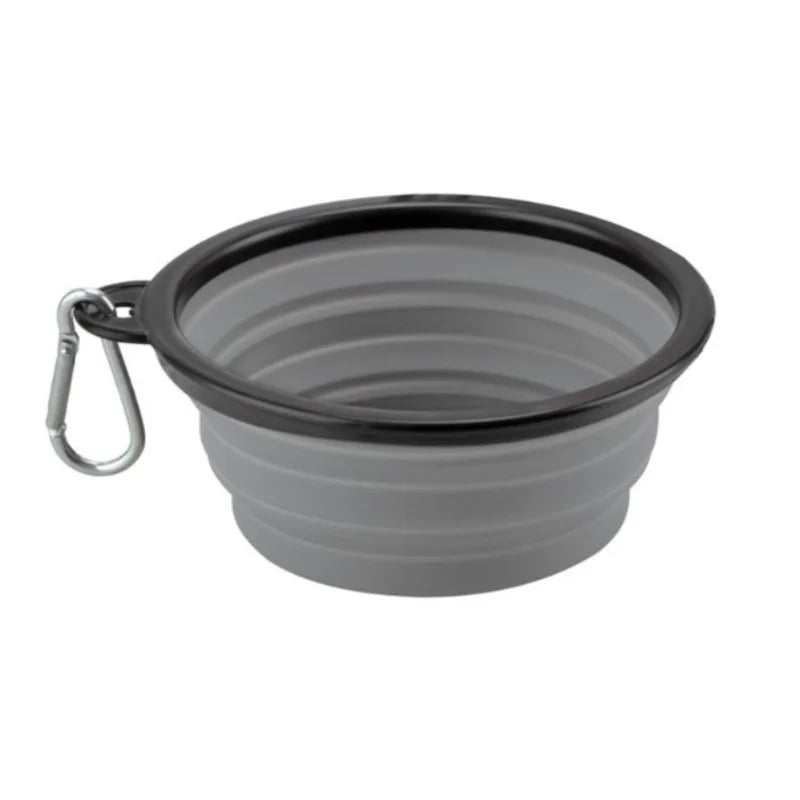 Portable Collapsible TPR Pet Food And Water Bowl For Travel