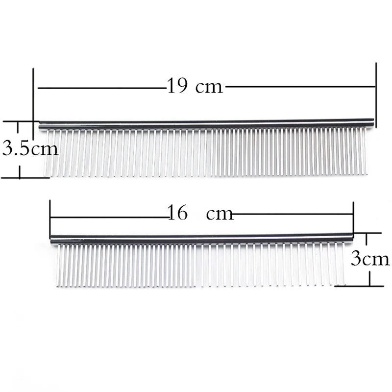 Stainless Steel Pet Grooming Comb For Thick Hair Dematting