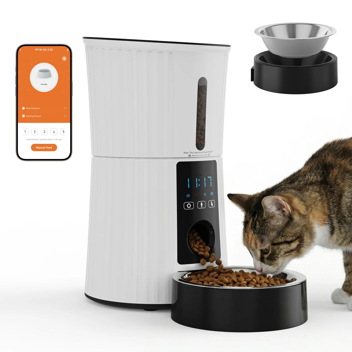 JHK Smart Automatic Cat Feeder With WiFi App Control