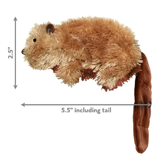 Dog Toy with Squeaker, Beaver, Small for Dogs Up to 20 lbs