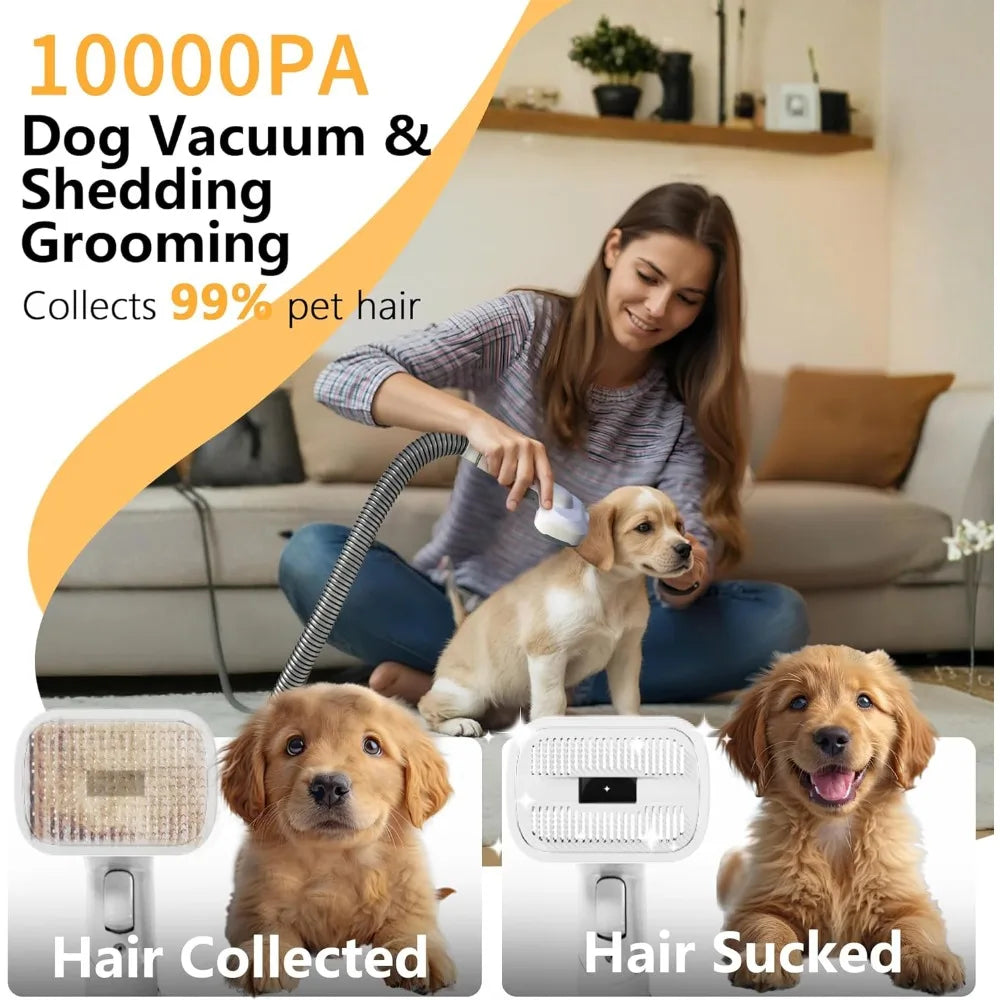 XMSJ Rechargeable Dog Grooming Vacuum And Dryer System