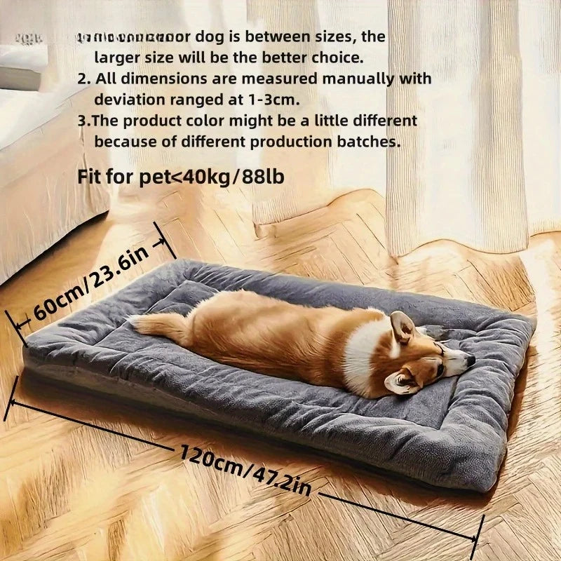 Breathable Thickened Plush Dog Bed And Sofa Mat For Pets