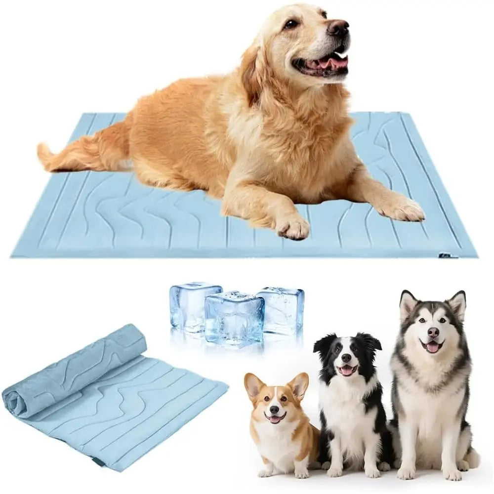 Premium Washable Portable Pet Cooling Mat For Dogs And Cats