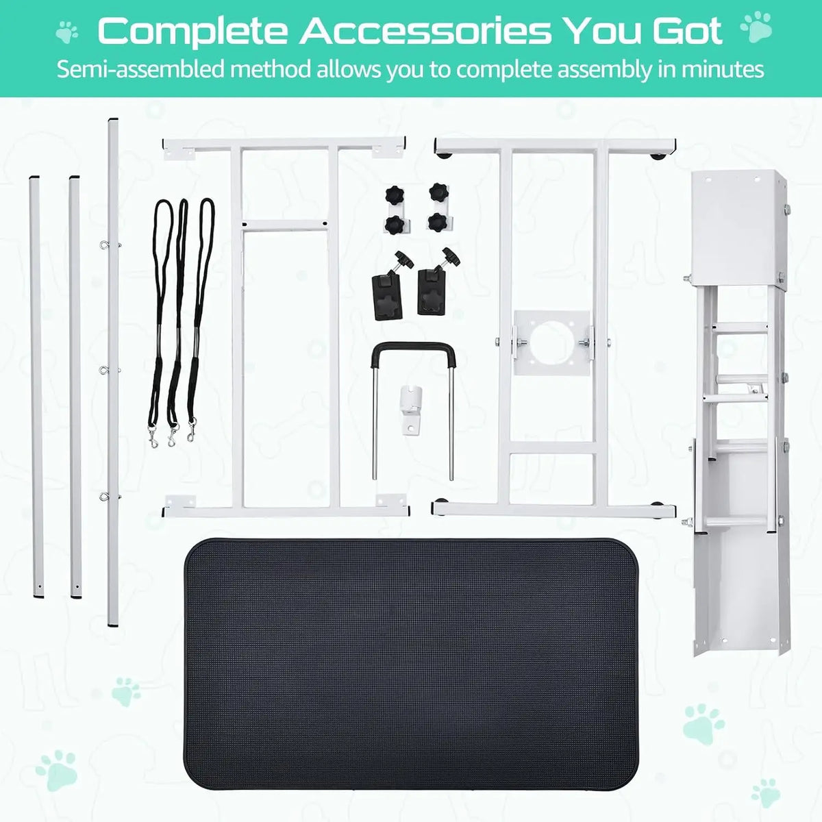 Garvee Electric Pet Grooming Table With Adjustable Arm Station
