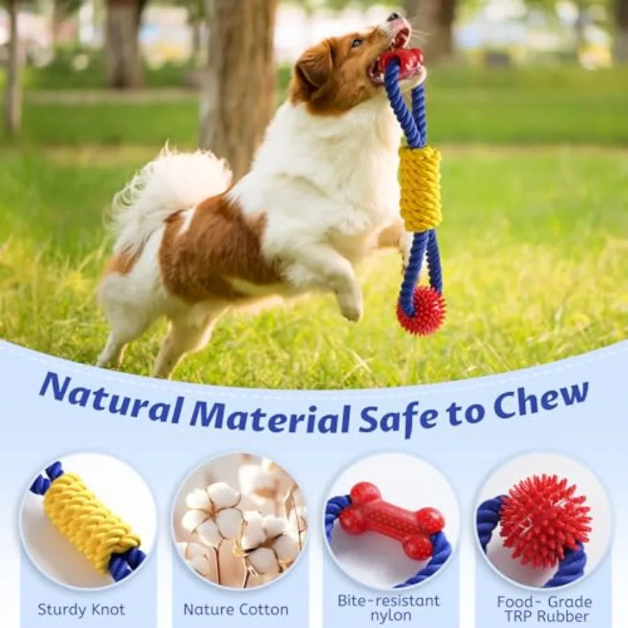 Premium Tough Dog Rope Toy For Tug Of War Play