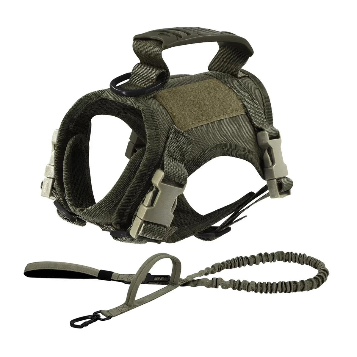 Petravel Adjustable Tactical Pet Harness And Leash With Handle