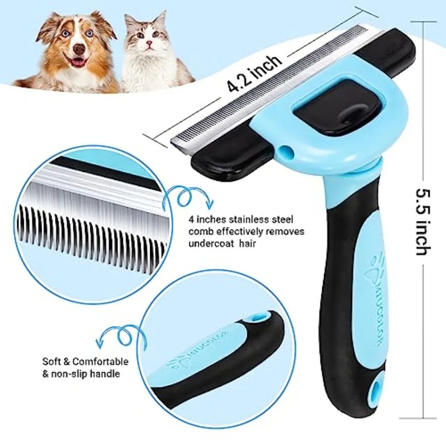 Premium Stainless Steel Deshedding Brush For Dogs And Cats