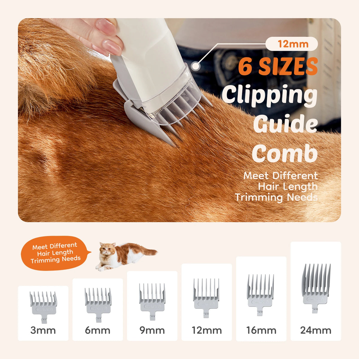 Sweetcrispy Professional Cordless Pet Grooming Vacuum Kit