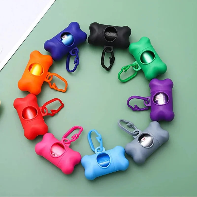 Bone Shaped Pet Waste Bag Dispenser For Dog Walking Supplies