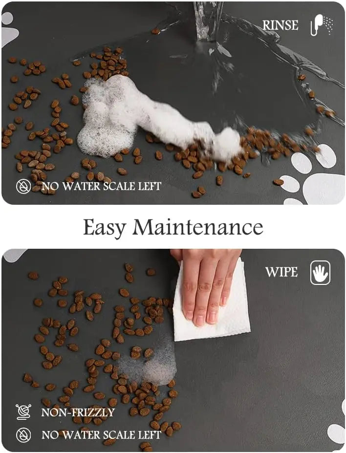 Super Absorbent Pet Feeding Mat With Waterproof Rubber Backing