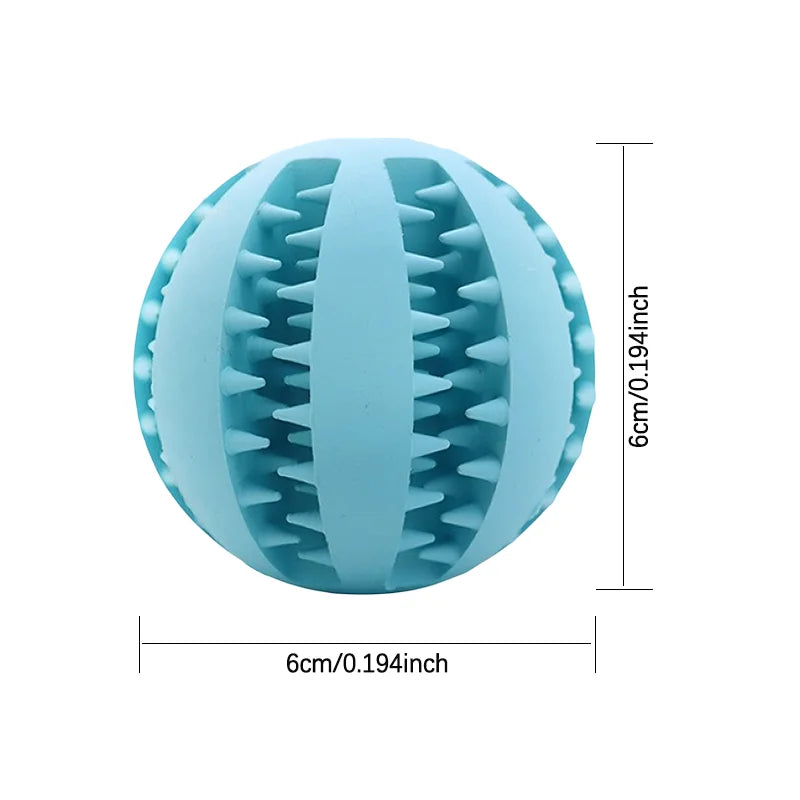 Rubber Dog Ball Teething Puzzle Toy For Biting Training