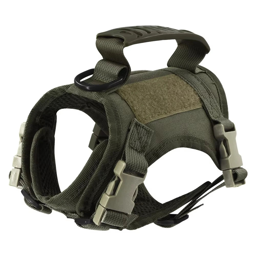 Petravel Adjustable Tactical Pet Harness And Leash With Handle