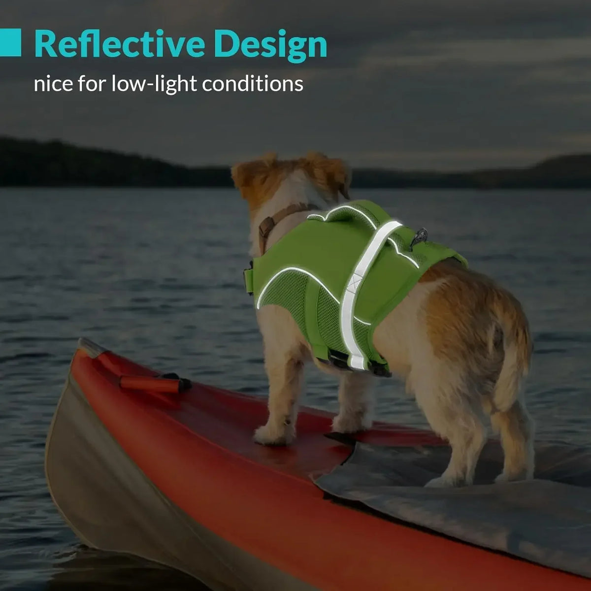 Durable Mesh Dog Life Vest With Rescue Handle For Swimming