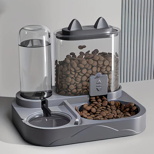 Dual Purpose Pet Feeder And Water Dispenser For Cats Dogs