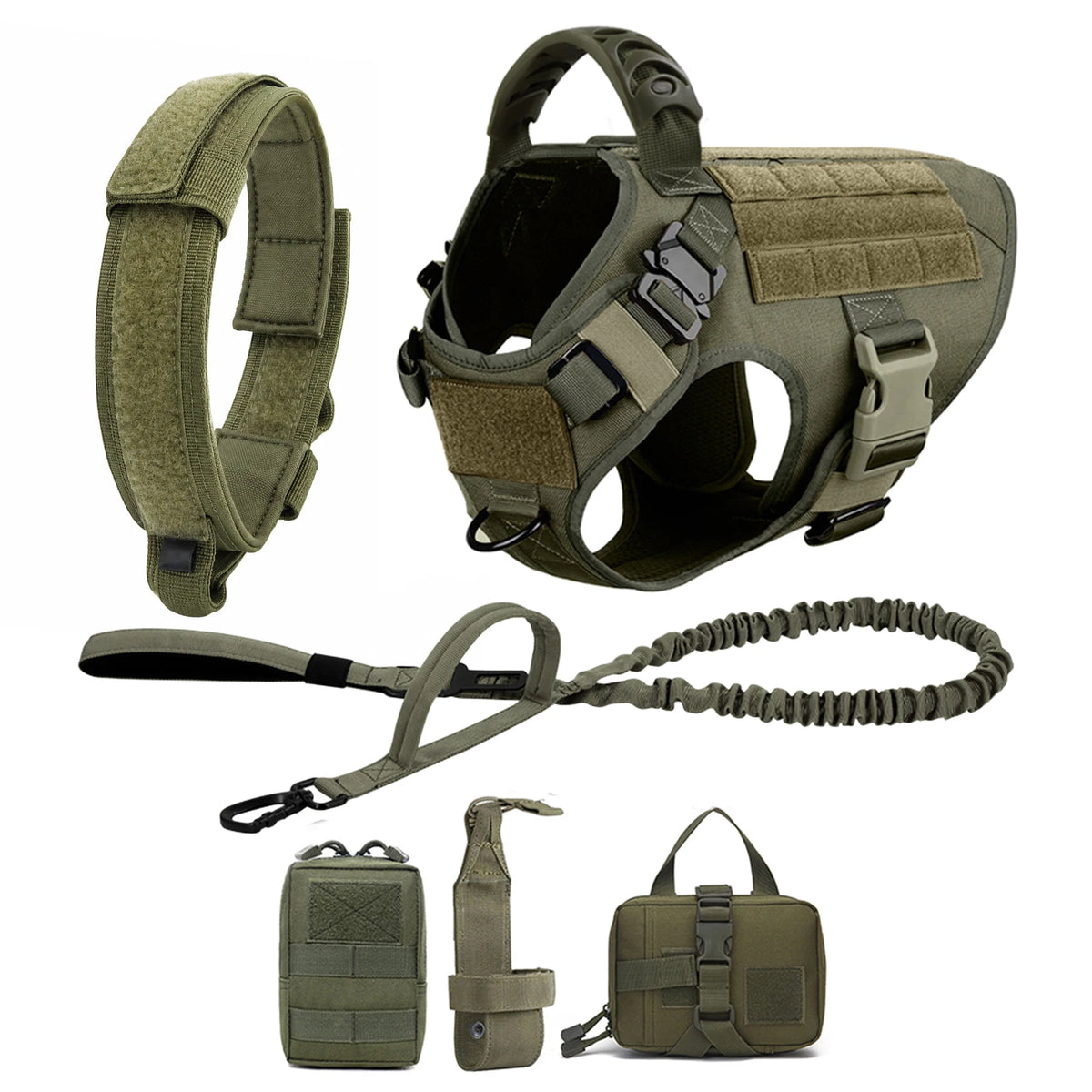 Large Dog Harness And Leash Set Pet German Shepherd Malinois Training Walking Vest Dog Harness And Collar For Medium Large Dogs