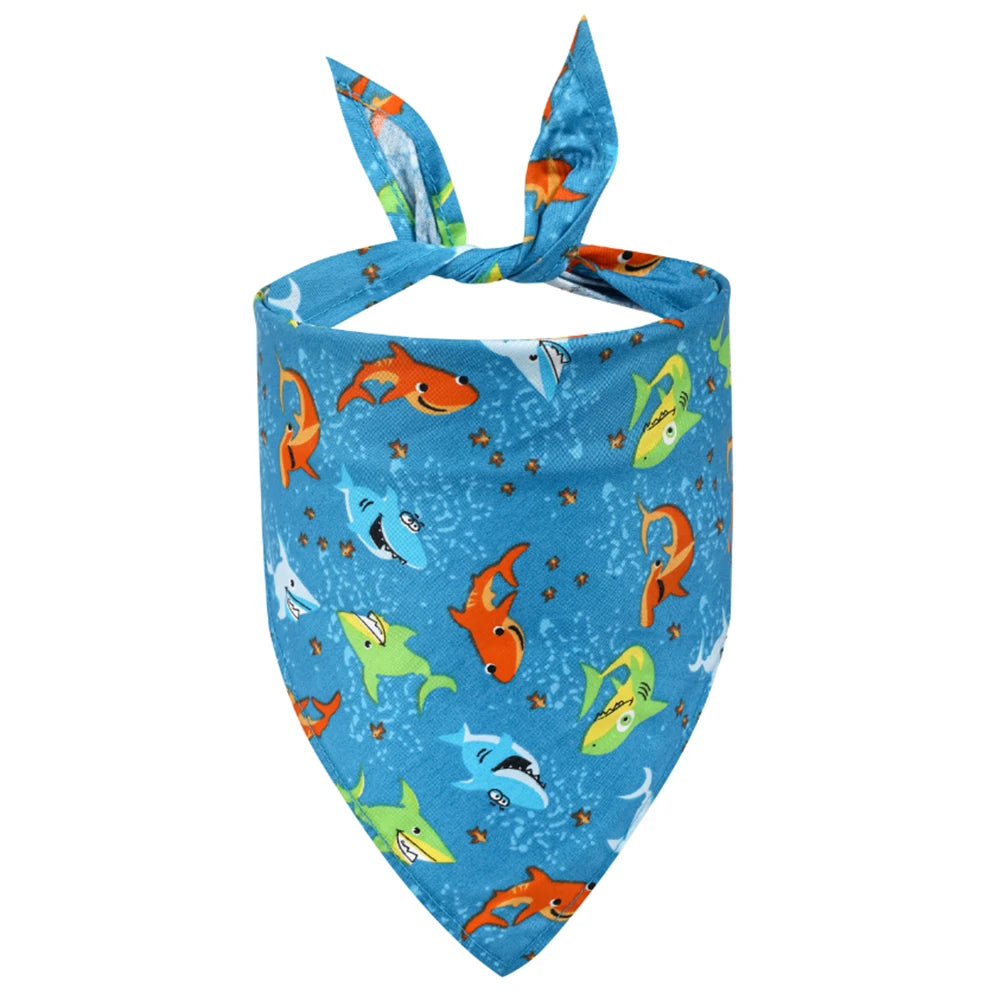 Soft Washable Dog Bandana Scarf With Adjustable Fit Design
