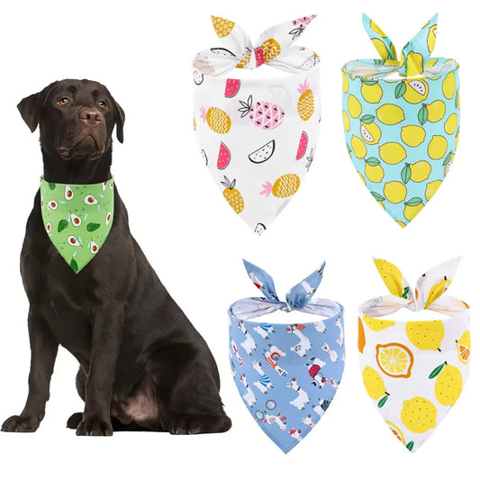 Soft Washable Dog Bandana Scarf With Adjustable Fit Design