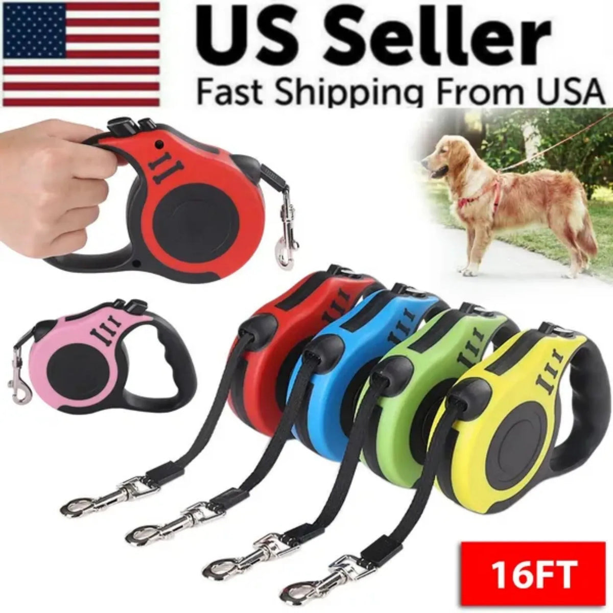 Automatic Retractable Dog Leash For Smooth Pet Walking Experience