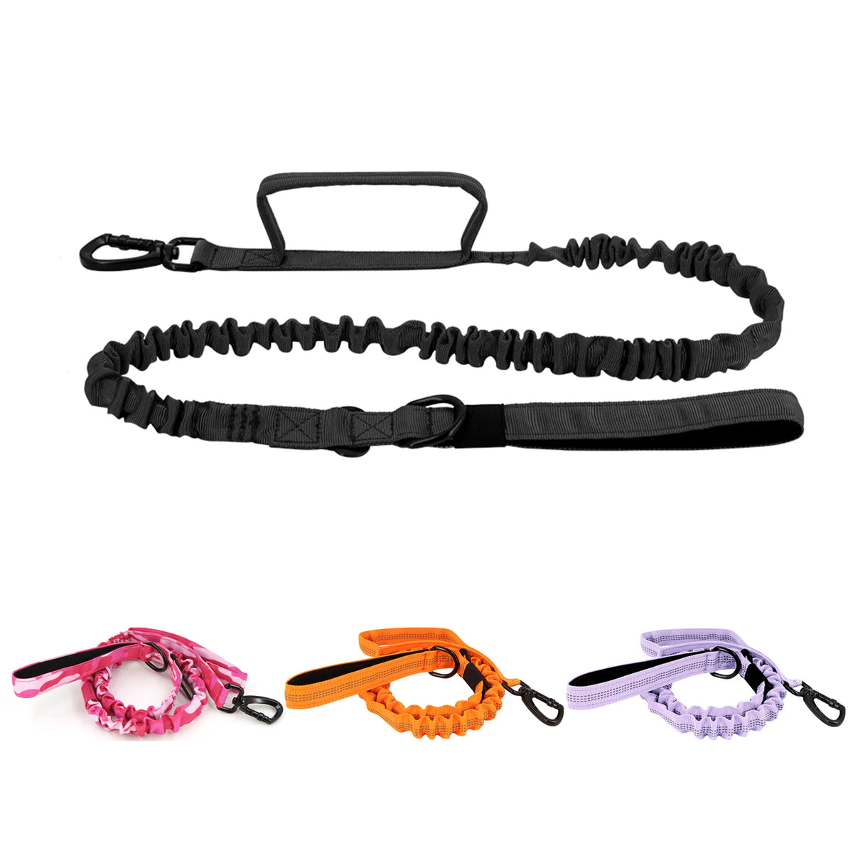 PetraVel Adjustable Dual Handle Dog Leash With Quick Release