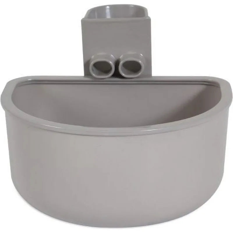 No Spill Kennel Cup Bowl For Dogs Cats Wire Crates