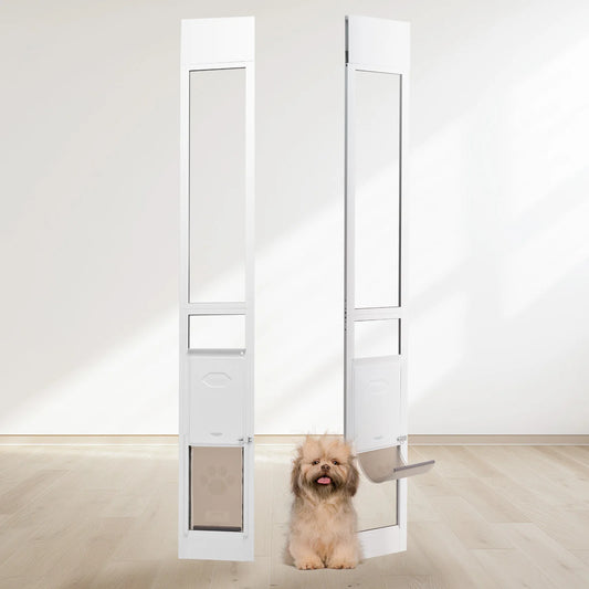 Succebuy Adjustable Sliding Glass Door Dog Access Panel