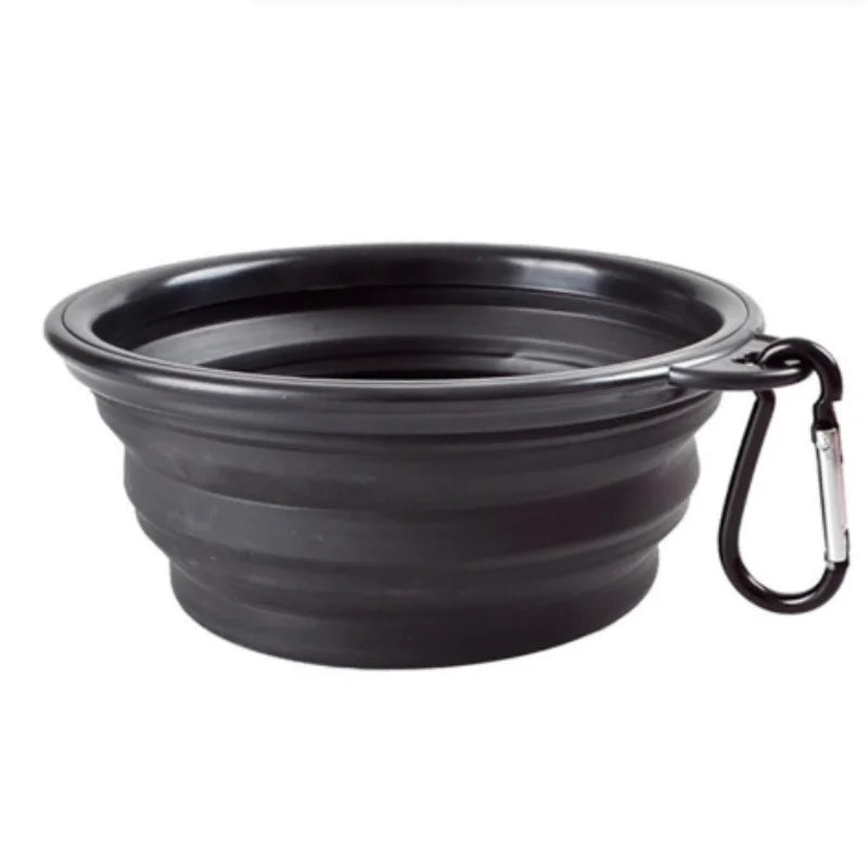 Portable Collapsible TPR Pet Food And Water Bowl For Travel