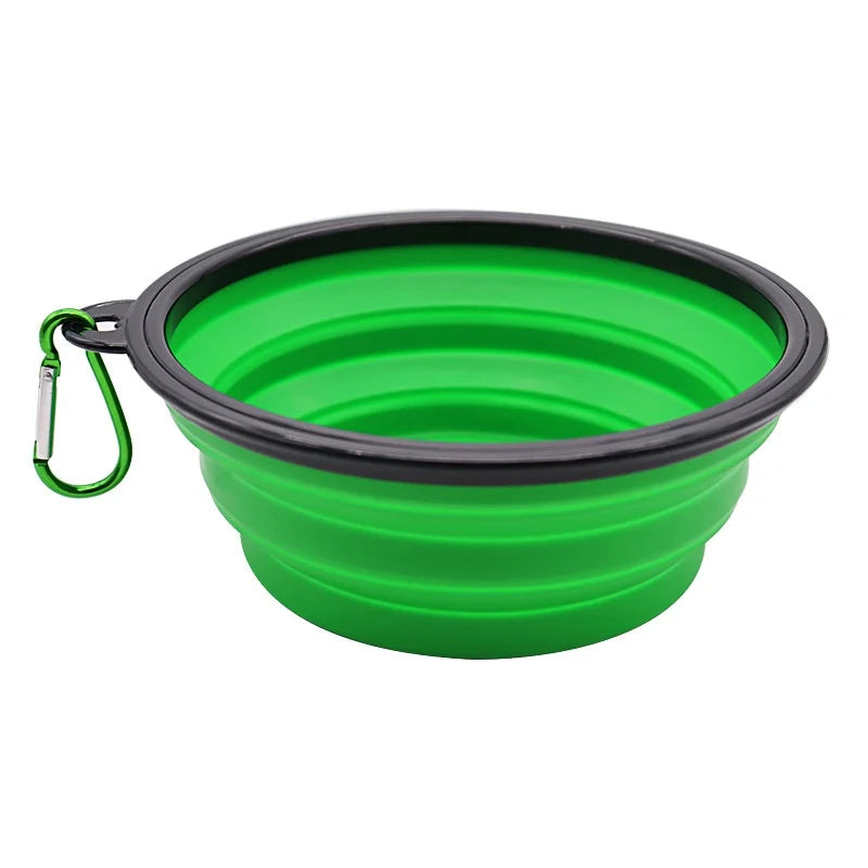 Portable Collapsible TPR Pet Food And Water Bowl For Travel