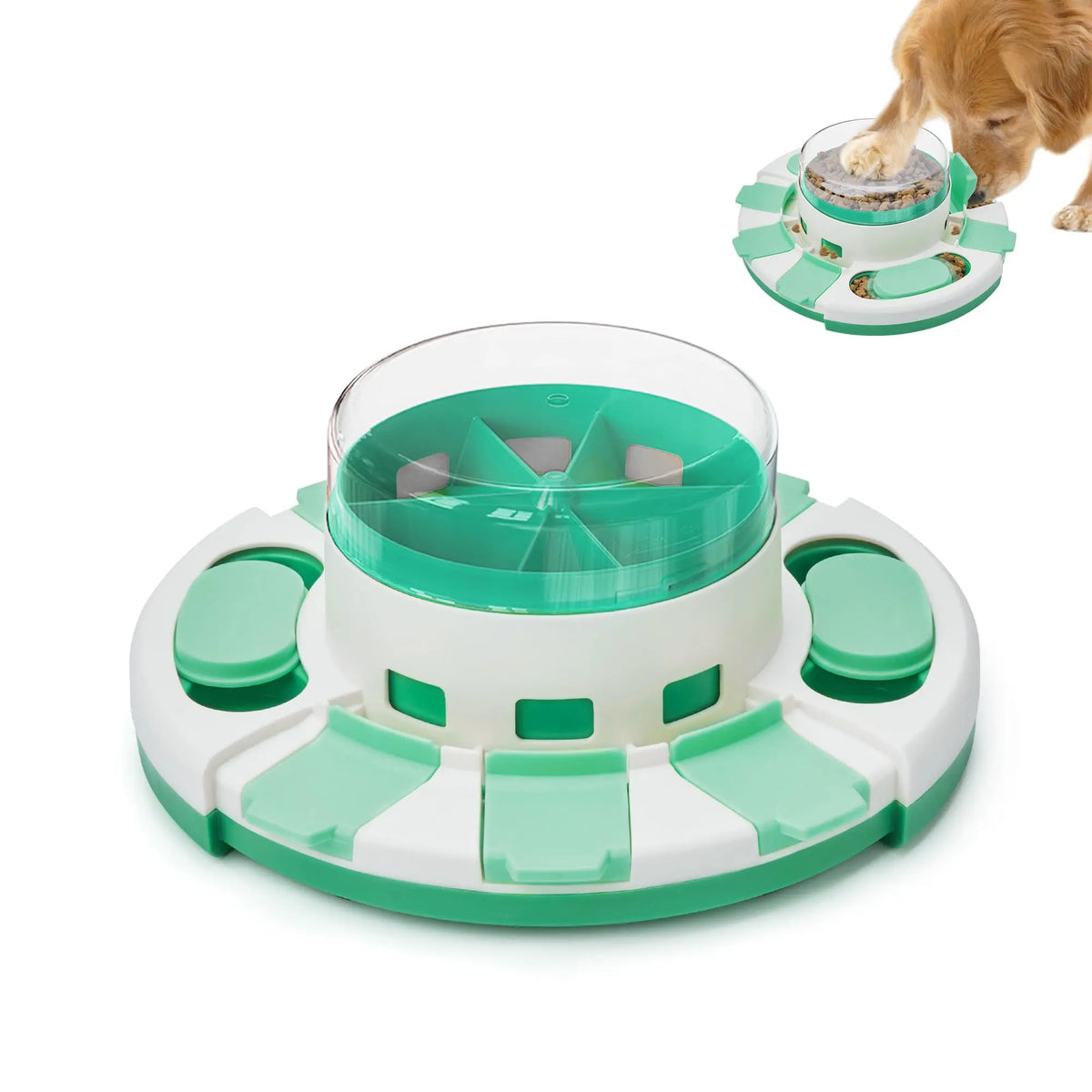 Dog puzzle toy with double layers, slow feeder to relieve boredom and boost IQ