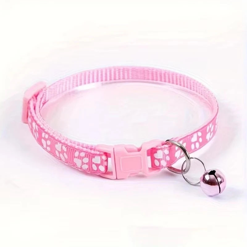 Adjustable Cat Collar With Bell And Decorative Ribbons