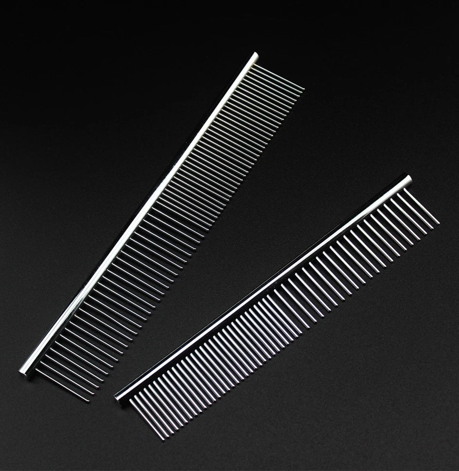 Stainless Steel Pet Grooming Comb For Thick Hair Dematting