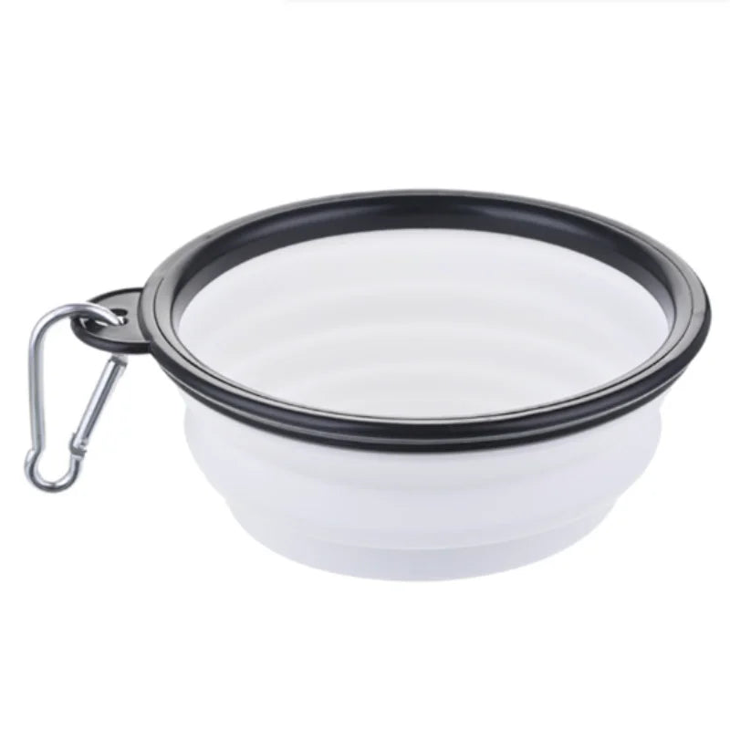Portable Collapsible TPR Pet Food And Water Bowl For Travel