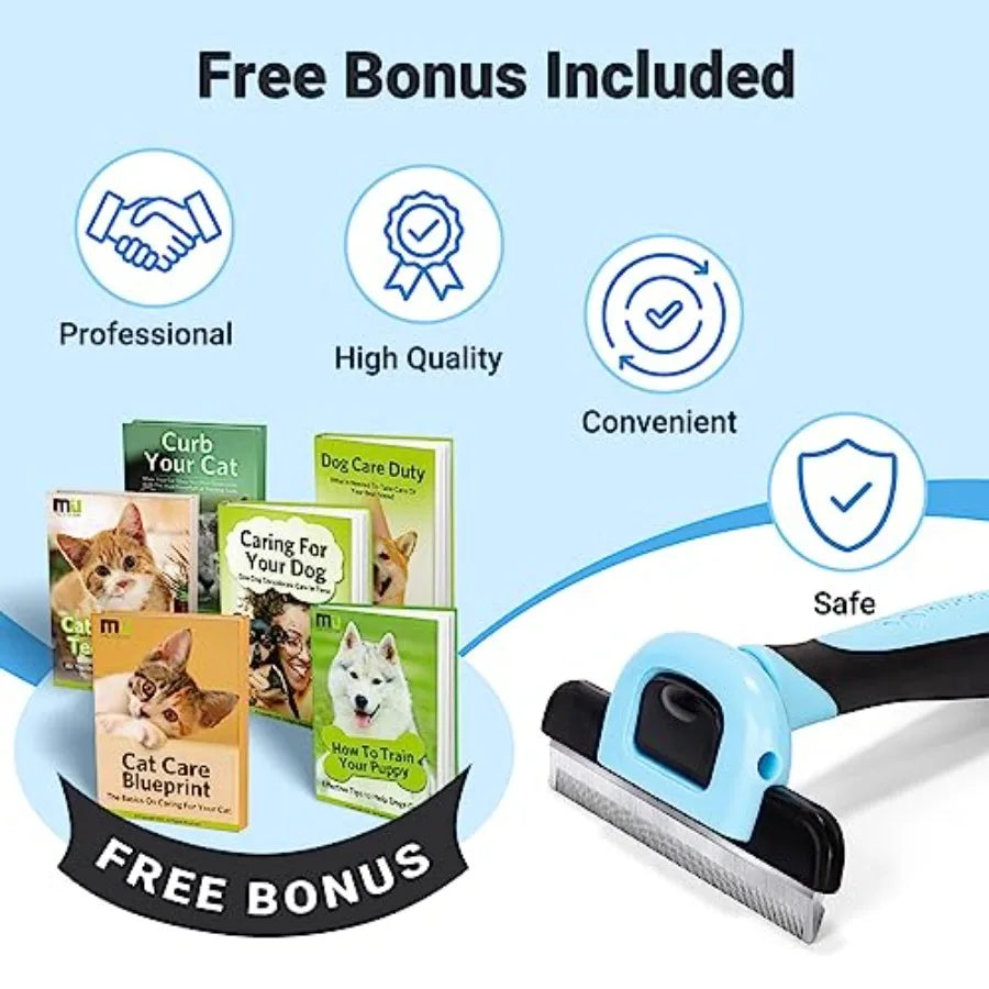 Premium Stainless Steel Deshedding Brush For Dogs And Cats