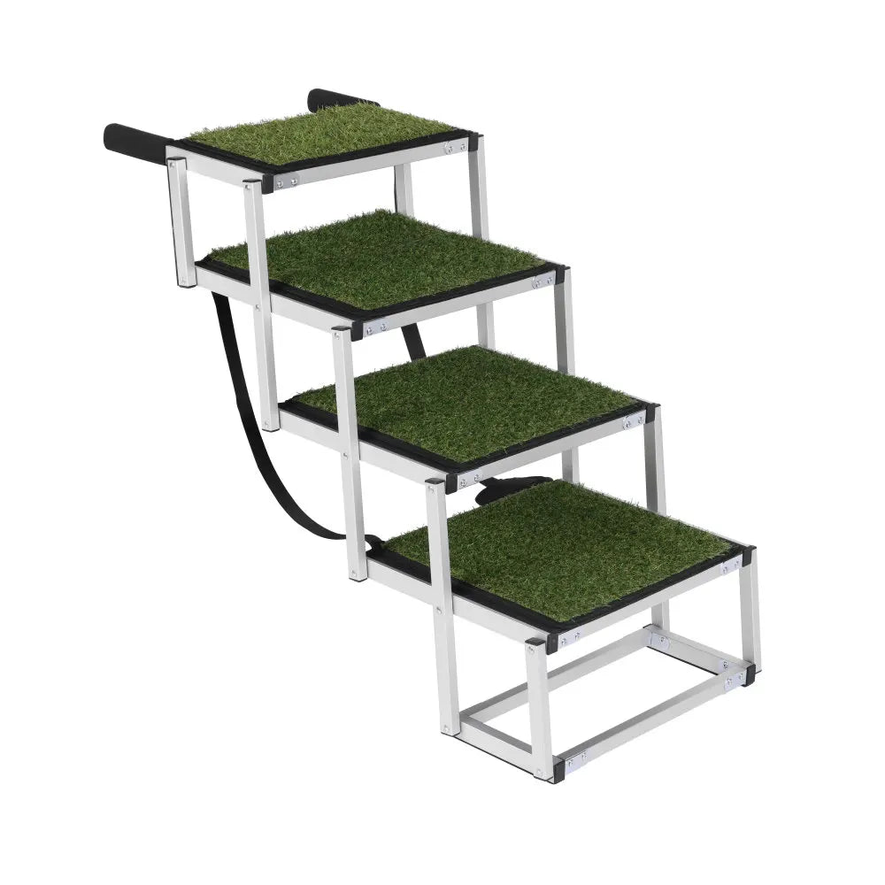 Lism Heavy Duty Portable Foldable Aluminum Dog Ramp