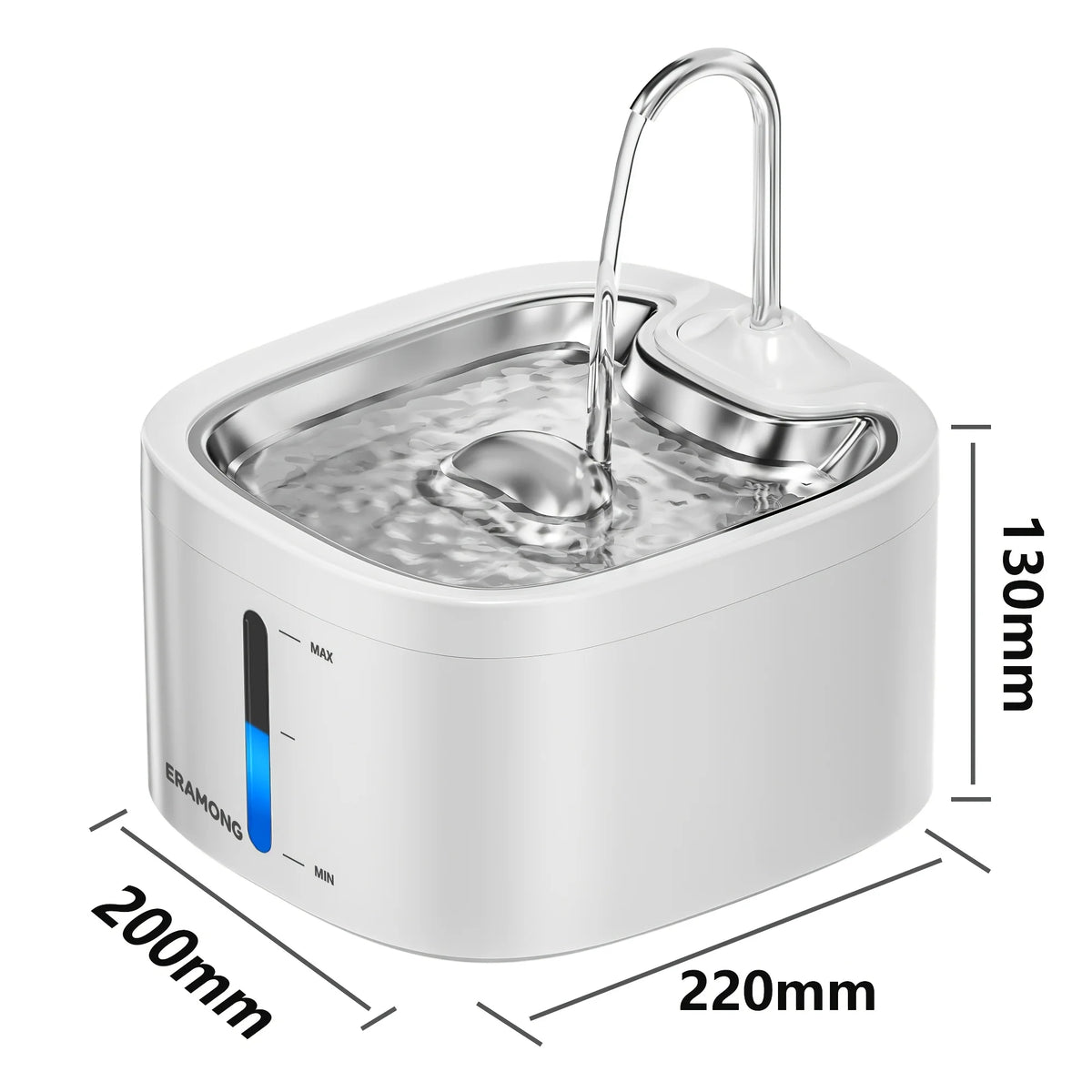 Automatic Stainless Steel Cat Water Fountain With Water Dispenser